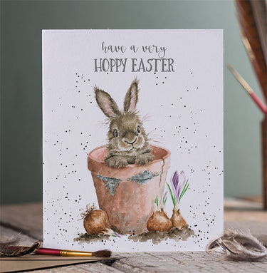 Wrendale Designs 'Hoppy Easter' Rabbit Easter Card| Online For Equine