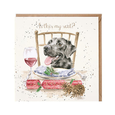 Wrendale Designs 'Is This My Seat?' Labrador Christmas Card| Online For Equine