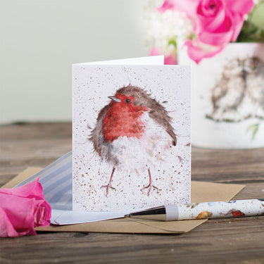 Wrendale Designs 'Jolly Robin' Robin Mini Card| Online For Equine