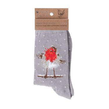 Wrendale Designs 'Jolly Robin' Robin Socks| Online For Equine