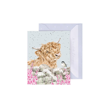 Wrendale Designs 'Just For Moo' Cow Mini Card| Online For Equine