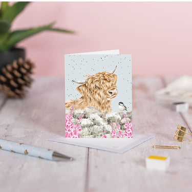 Wrendale Designs 'Just For Moo' Cow Mini Card| Online For Equine