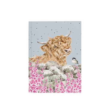Wrendale Designs 'Just For Moo' Highland Cow A6 Notebook| Online For Equine