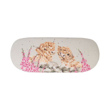 Wrendale Designs 'Just For Moo' Highland Cow Glasses Case| Online For Equine