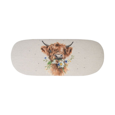 Wrendale Designs 'Just For Moo' Highland Cow Glasses Case| Online For Equine