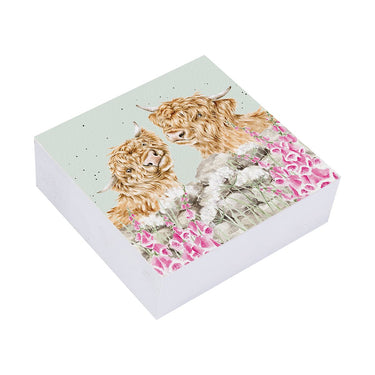 Wrendale Designs 'Just For Moo' Highland Cow Sticky Notes| Online For Equine