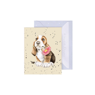 Wrendale Designs 'Just For You' Basset Hound Mini Card| Online For Equine