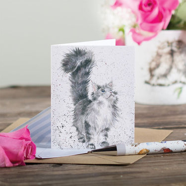 Wrendale Designs 'Lady Of The House' Cat Mini Card| Online For Equine