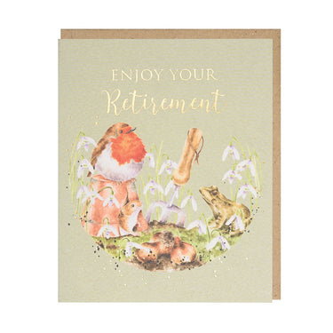 Wrendale Designs 'Let The Adventure Begin' Robin Retirement Card| Online For Equine