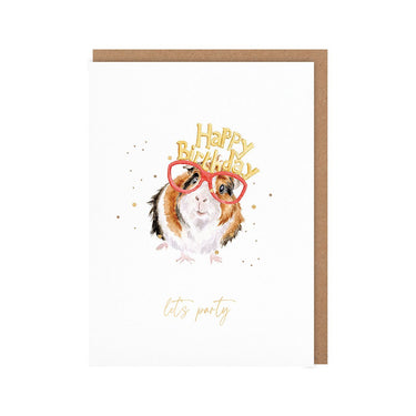 Wrendale Designs 'Lettuce Celebrate' Guinea Pig Birthday Little Sentiment Card| Online For Equine