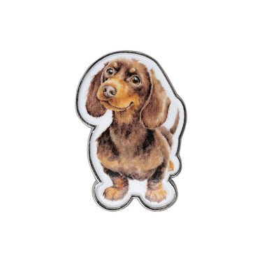 Wrendale Designs 'Little Sausage' Dog Pin Badge| Online For Equine