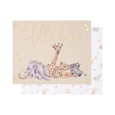 Wrendale Designs 'Little Savannah - Hello Baby' African Animal Card| Online For Equine