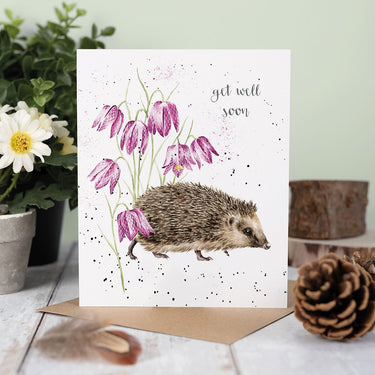 Wrendale Designs 'Little Wanderer' Hedgehog Get Well Soon Card| Online For Equine