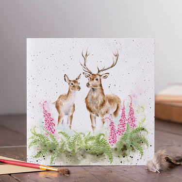 Wrendale Designs 'Lord And Lady' Deer Card| Online For Equine