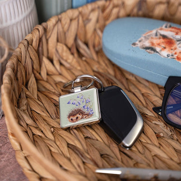 Wrendale Designs 'Love And Hedgehugs' Hedgehog Keyring| Online For Equine