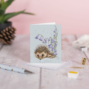 Wrendale Designs 'Love And Hedgehugs' Hedgehog Mini Card| Online For Equine