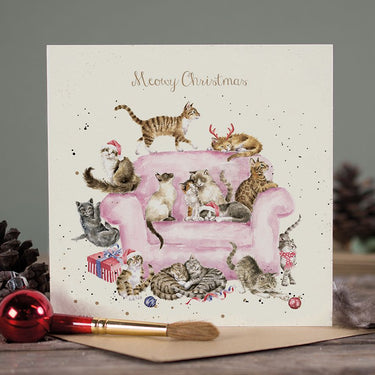 Wrendale Designs 'Meowy Christmas' Cat Christmas Card| Online For Equine