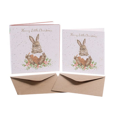 Wrendale Designs 'Merry Little Christmas' Rabbit Christmas Card Box Set| Online For Equine