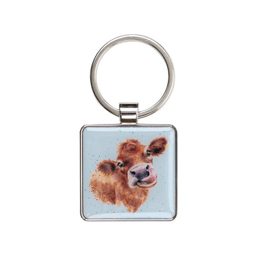 Wrendale Designs 'Mooo' Cow Keyring| Online For Equine