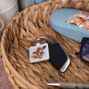 Wrendale Designs 'Mooo' Cow Keyring| Online For Equine