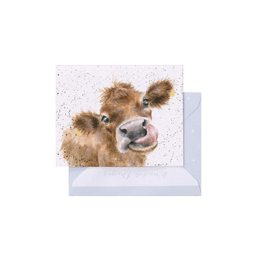 Wrendale Designs 'Moooo' Cow Mini Card| Online For Equine