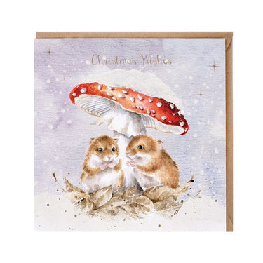 Wrendale Designs 'Mushroom At The Inn' Mouse Christmas Card| Online For Equine