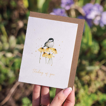 Wrendale Designs 'My Sweet Chickadee' Bird Thinking Of You Little Sentiment Card| Online For Equine