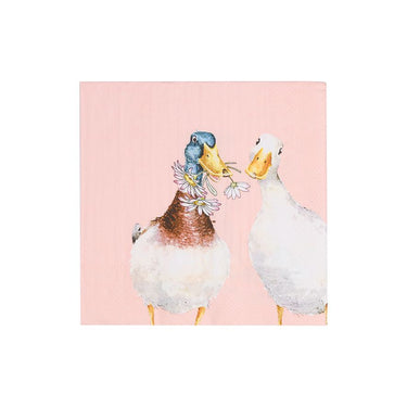 Wrendale Designs 'Not A Daisy Goes By' Duck Cocktail Napkin| Online For Equine
