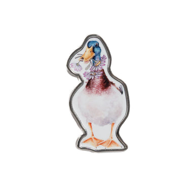 Wrendale Designs 'Not A Daisy Goes By' Duck Pin Badge| Online For Equine