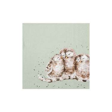 Wrendale Designs 'Owl Together' Owl Cocktail Napkin| Online For Equine