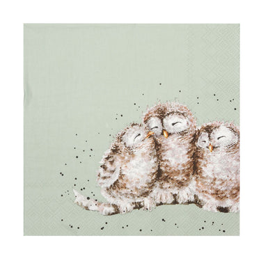 Wrendale Designs 'Owl Together' Owl Lunch Napkin| Online For Equine