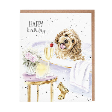 Wrendale Designs 'Pampered Pup' Dog Birthday Card| Online For Equine