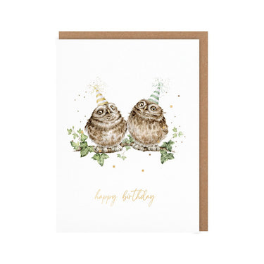 Wrendale Designs 'Party Owl Night' Birthday Owl Little Sentiment Card| Online For Equine