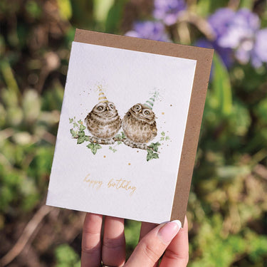 Wrendale Designs 'Party Owl Night' Birthday Owl Little Sentiment Card| Online For Equine