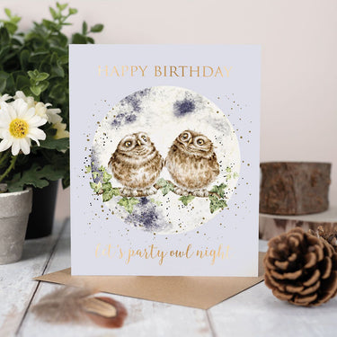 Wrendale Designs 'Party Owl Night' Owl Birthday Card| Online For Equine