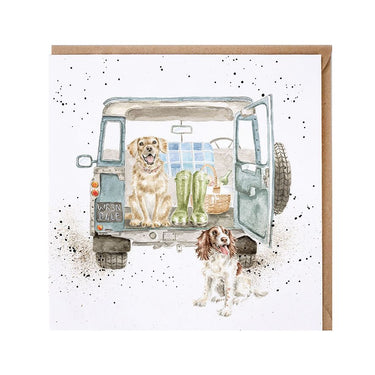Wrendale Designs 'Paws For A Picnic' Labrador & Spaniel Card| Online For Equine