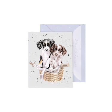 Wrendale Designs 'Pedals And Paws' Spaniel Mini Card| Online For Equine