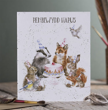 Wrendale Designs 'Penblwydd Hapus' Anifail Cerdyn (Welsh)| Online For Equine