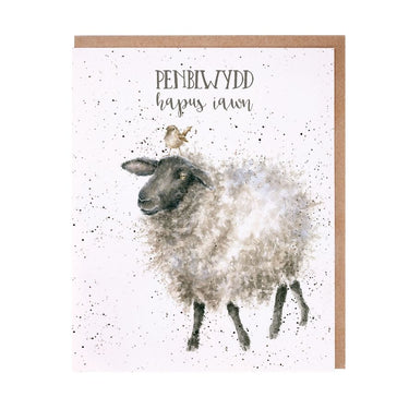 Wrendale Designs 'Penblwydd Hapus' Defaid Cerdyn (Welsh)| Online For Equine