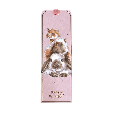 Wrendale Designs 'Piggy In The Middle' Guinea Pig & Rabbit Bookmark| Online For Equine