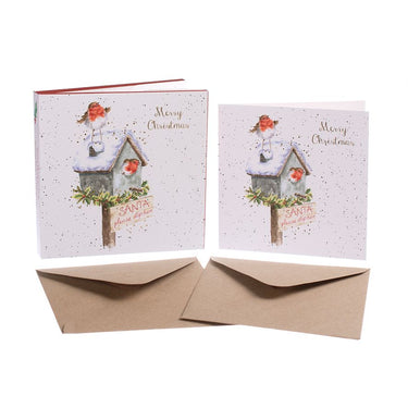 Wrendale Designs 'Please Stop Here' Robin Christmas Card Box Set| Online For Equine