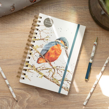 Wrendale Designs 'Pond Dipping' Kingfisher Blank Notebook| Online For Equine