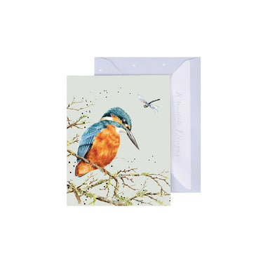 Wrendale Designs 'Pond Dipping' Kingfisher Mini Card| Online For Equine