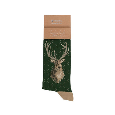 Wrendale Designs 'Portrait Of A Stag' Stag Men'S Socks| Online For Equine