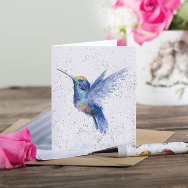 Wrendale Designs 'Rainbow' Hummingbird Mini Card| Online For Equine