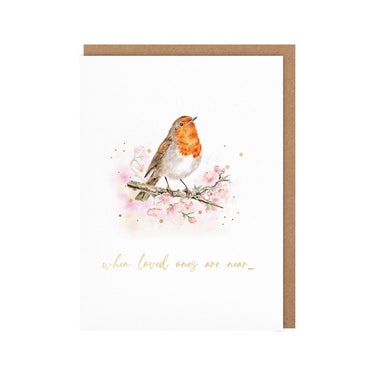 Wrendale Designs 'Robin'S Rest' Robin Loved Ones Little Sentiment Card| Online For Equine