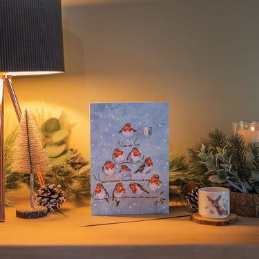 Wrendale Designs 'Rockin Robins' Robin Advent Calendar Card| Online For Equine