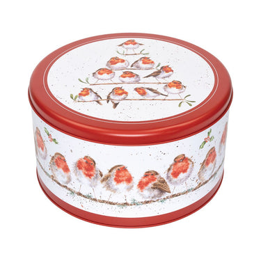 Wrendale Designs 'Rockin Robins' Robin Christmas Round Tin| Online For Equine