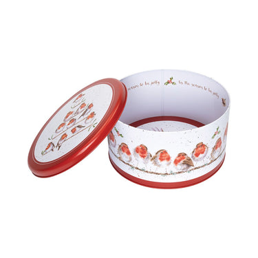 Wrendale Designs 'Rockin Robins' Robin Christmas Round Tin| Online For Equine