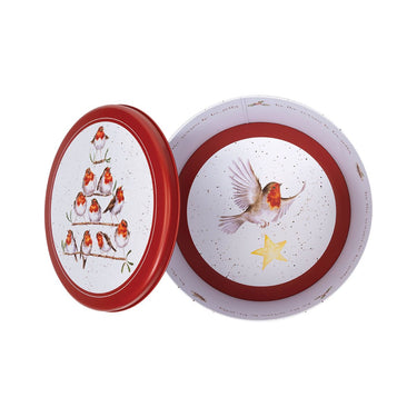 Wrendale Designs 'Rockin Robins' Robin Christmas Round Tin| Online For Equine